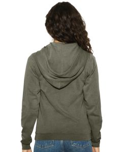 Women`s French Terry Garment Dyed Hoodie