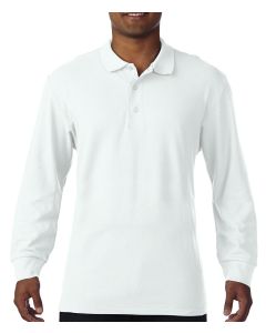 Premium Cotton Adult Double Piqué Polo LS