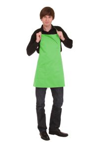 Kochschürze mit Tasche 60 x 65 cm hellgrün